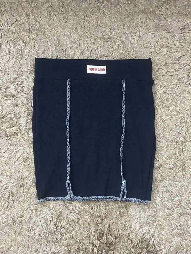Rok Mini Knit Navy Pressbody Size M photo 1