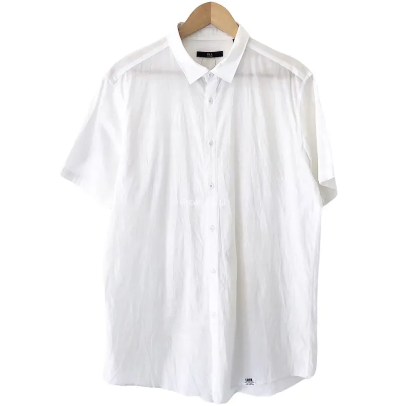 Minimalist Casual Casual shirt Pria white photo 1