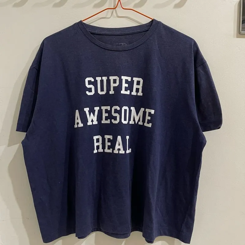Kaos dongker "super awesome real" (075) photo 1