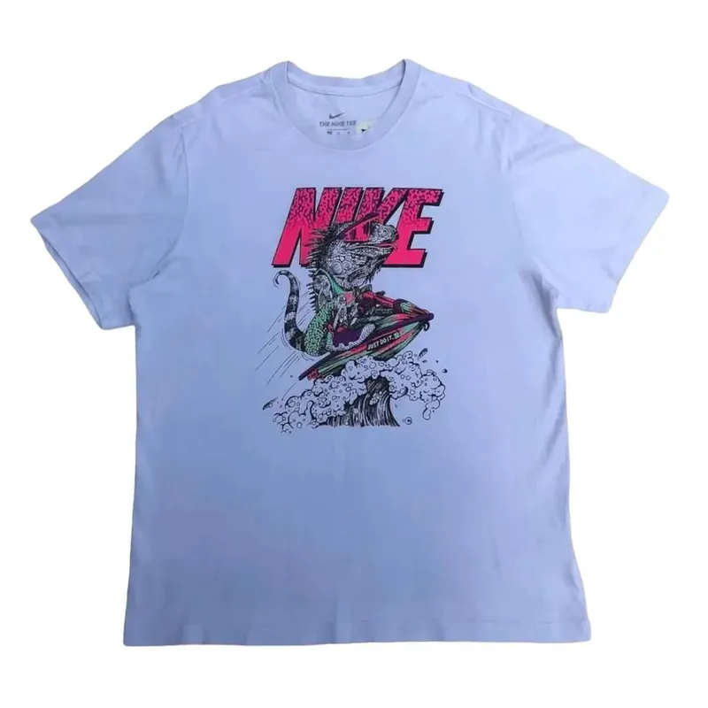 Nike Streetwear Y2K T-shirt Pria white photo 1
