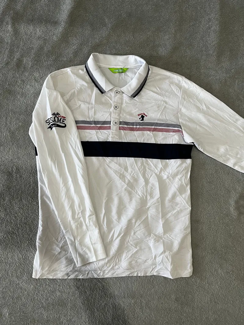 Sportswear Polo shirt Pria white photo 1