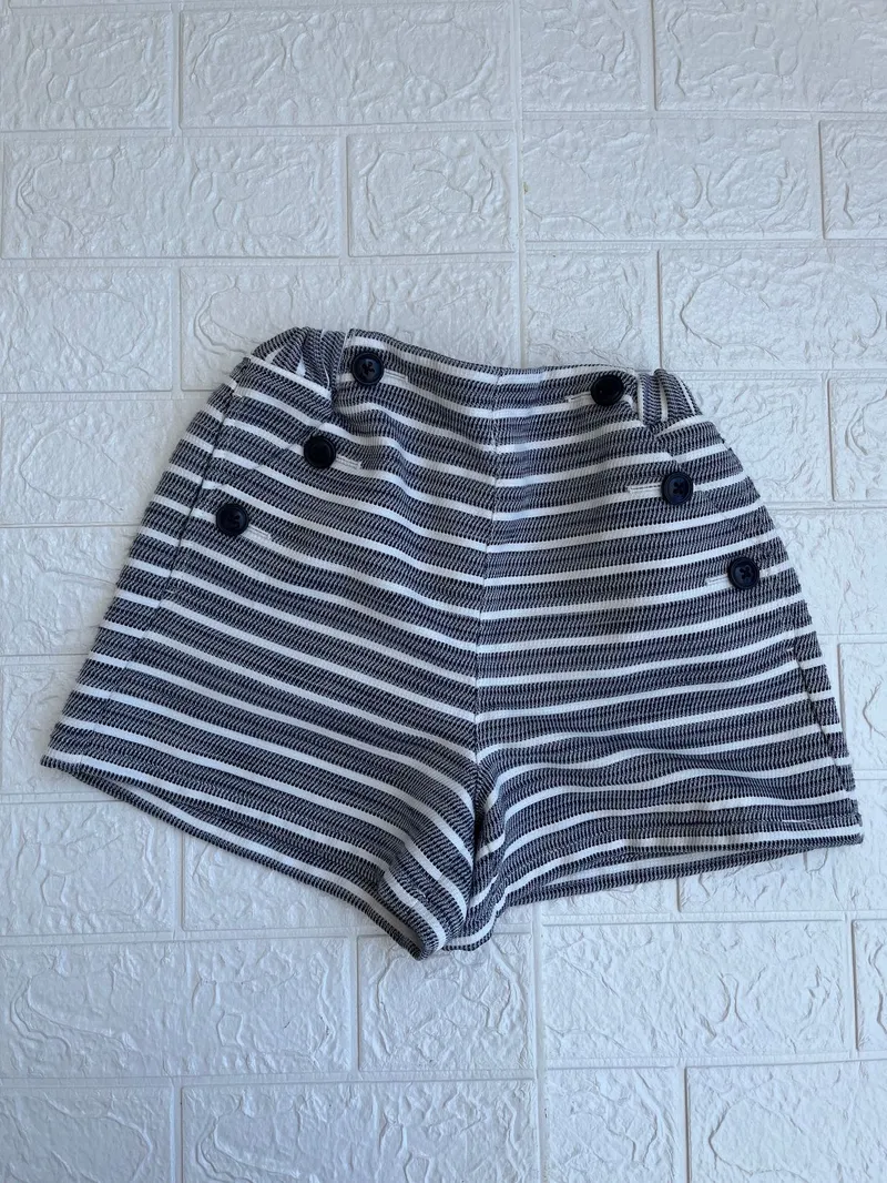 Casual Short Kids white black photo 1