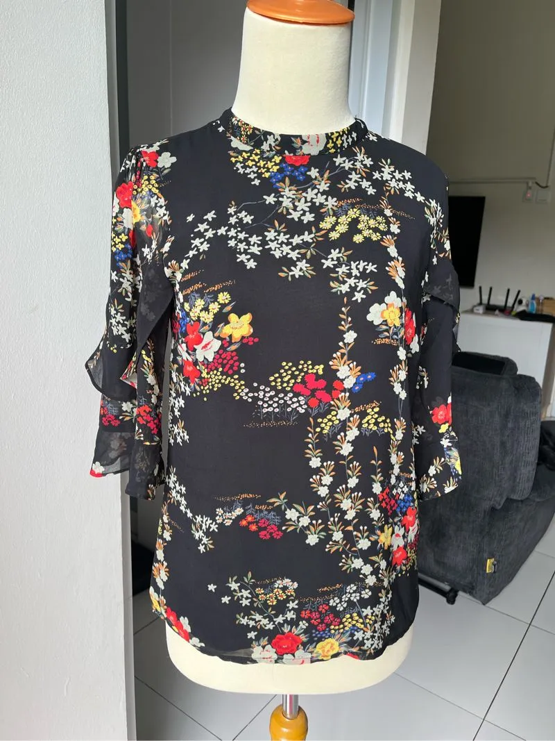 Black blouse for office photo 1