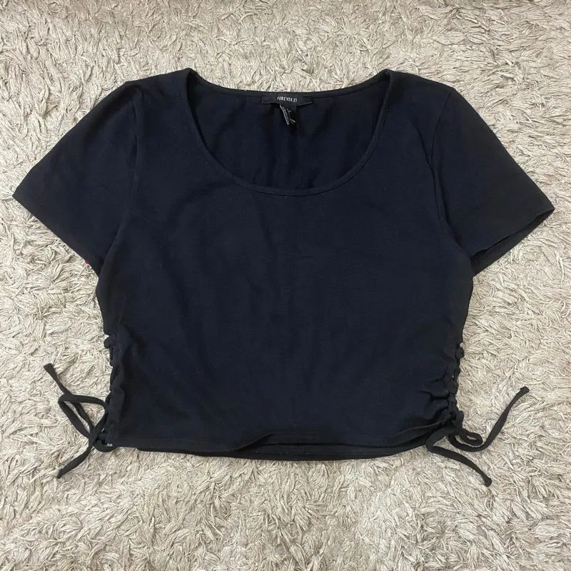 CropTop Forever21 Black Pita size L photo 1