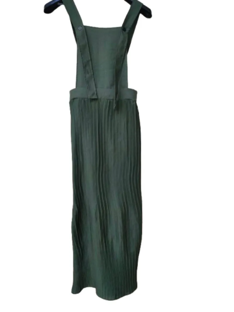 Overall pleated olive green photo 1