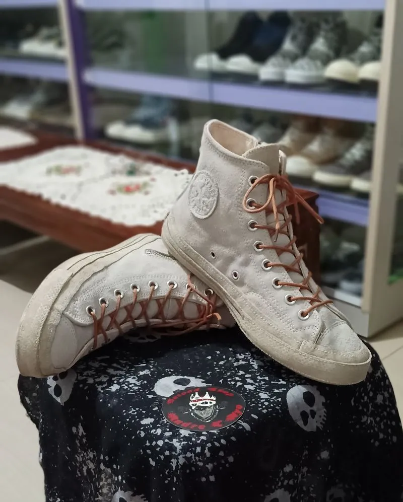 Converse CT 70s Suede Zip High Vaporous Grey sz 42