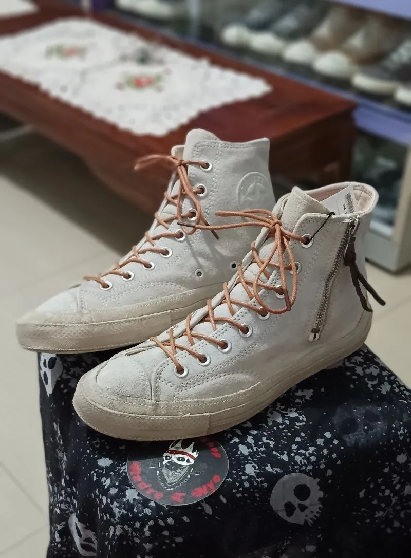 Converse CT 70s Suede Zip High Vaporous Grey sz 42