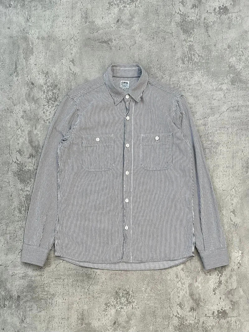 Edwin Japan Hickory Striped Work Shirt photo 1