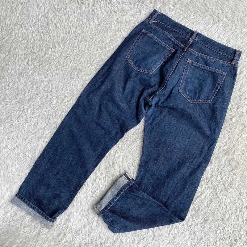 Uniqlo Jeans Selvedge Regular Fit Straight Middle Rise Preloved