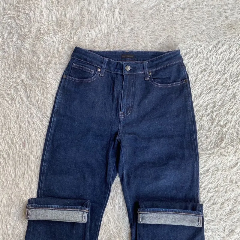 Uniqlo Jeans Slim Fit Straight Middle Rise Denim Kaihara photo 1