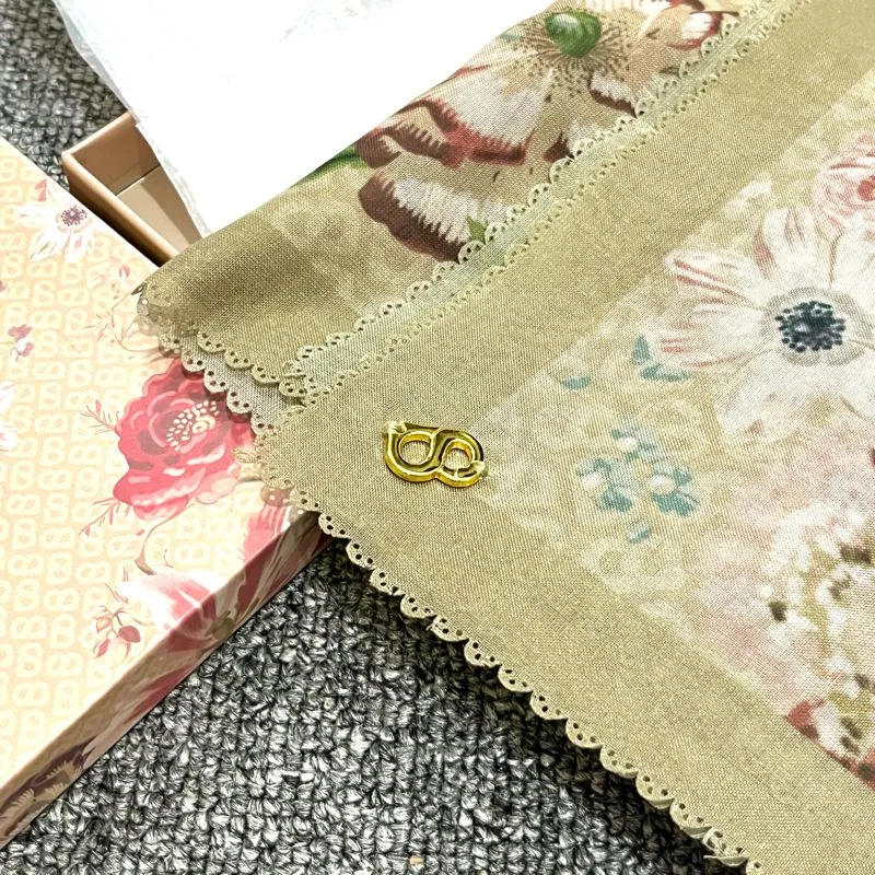 Buttonscarves x Sarah Sofyan Blume Voile Square - Aloe photo 1