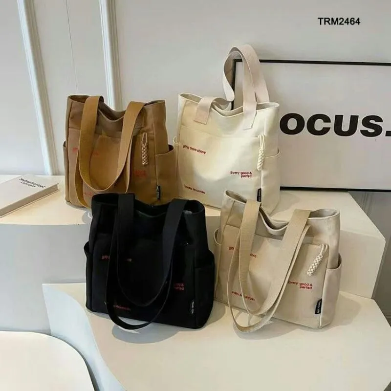 TAS TOTEBAG KANVAS WANITA IMPORT TRM2464 photo 1