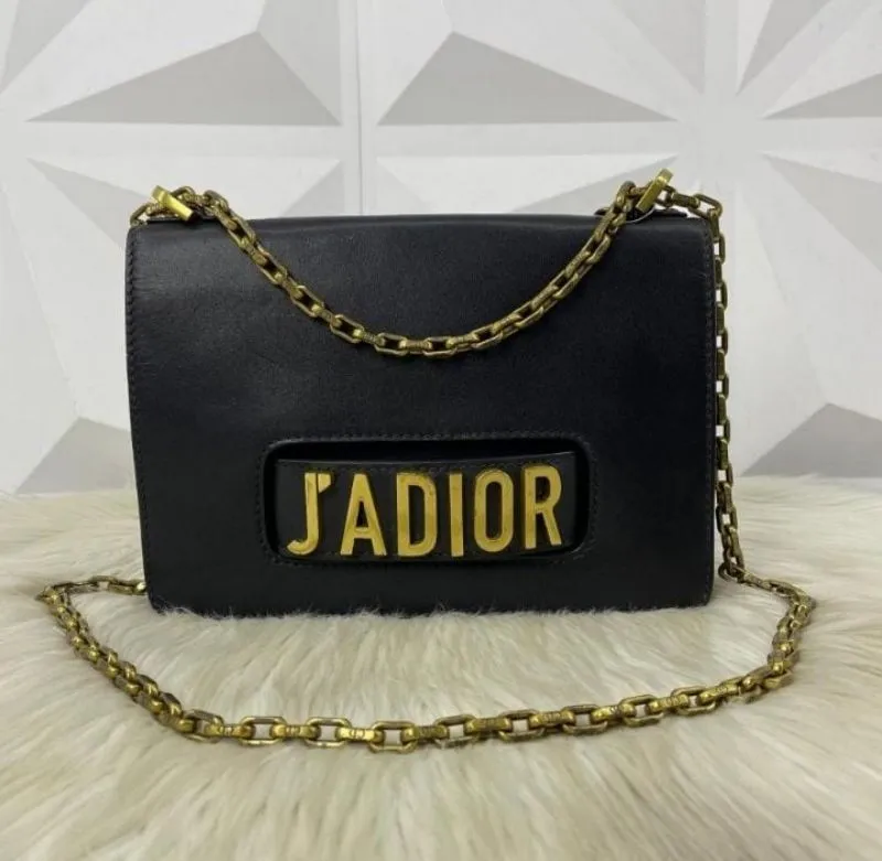 Christian Dior J'adior flap bag Black Leather Sling bag photo 1