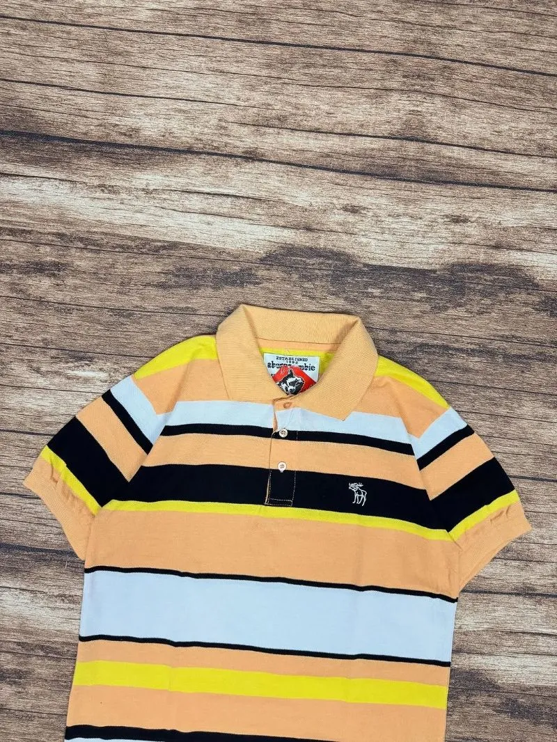 abercrombie & fitch striped polo shirt #JLPS37 photo 1