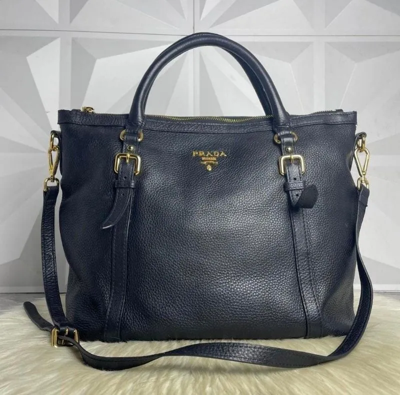 Prada Tessuto Leather Black handbag slingbag photo 1