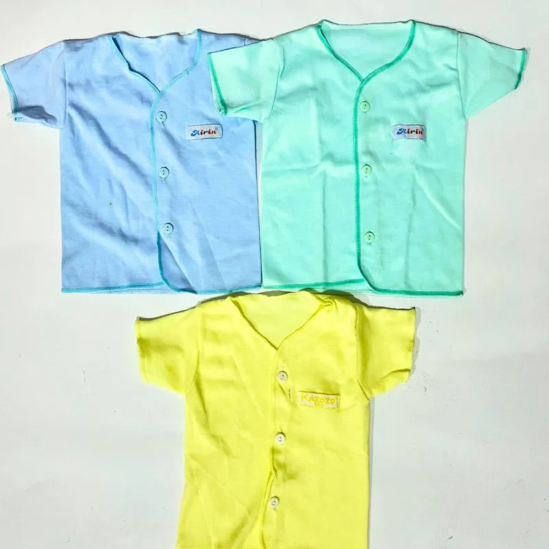 23 Pcs Baju Bayi Polos Lengan Pendek Kaos Bayi Oblong Kaos photo 1