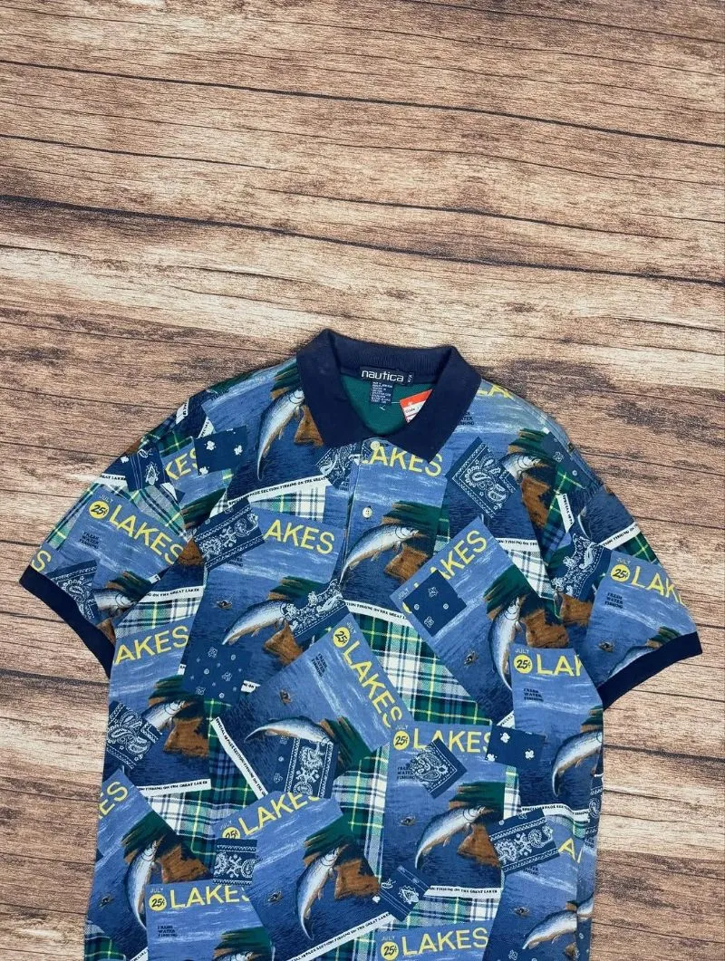 nautica full print polo shirt #JLPS83 photo 1