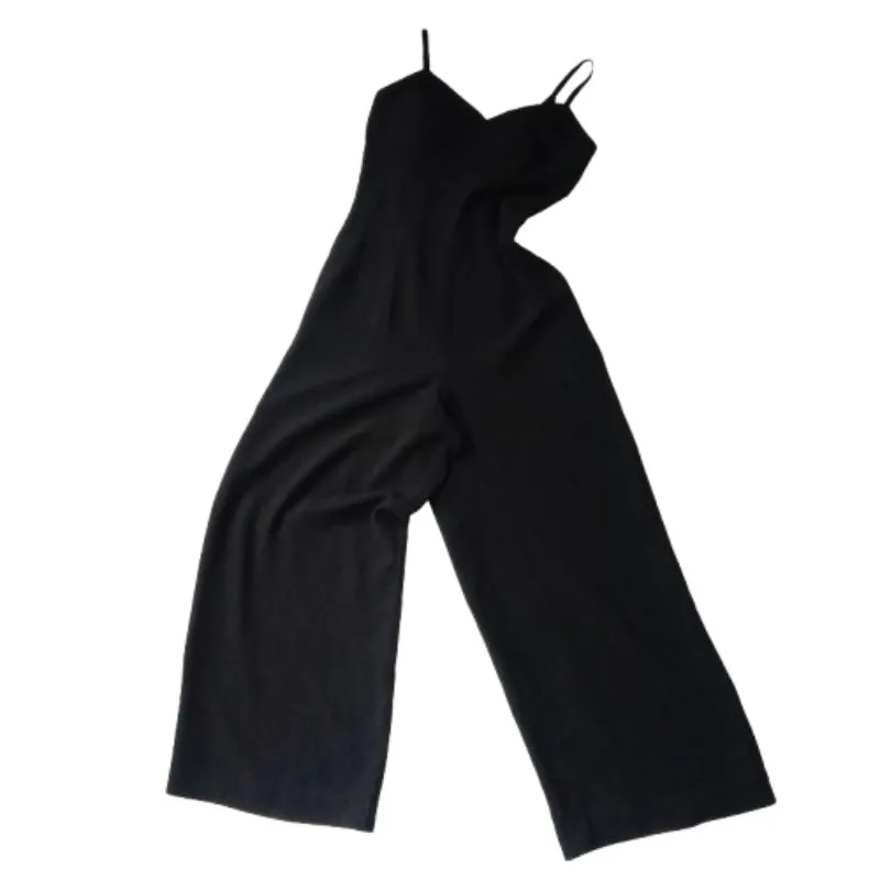 Vintage Overall Jumpsuit Hitam Panjang Wanita photo 1