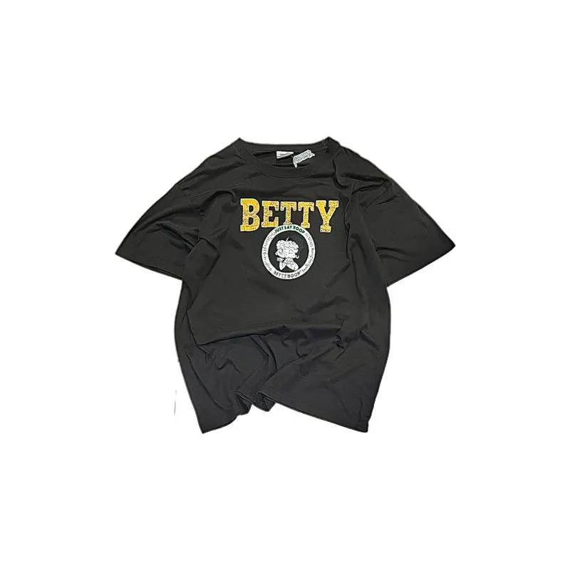 Official BettyBoop Printed Olive Tee photo 1