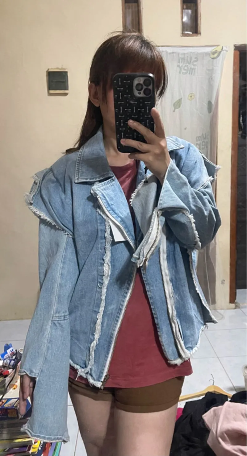 Jaket jeans ramones wonder woman unik keren photo 1