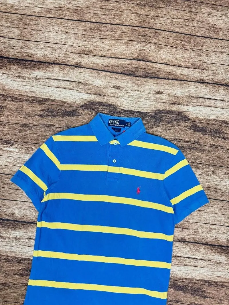 polo ralph lauren small pony striped polo shirt #JLPS36 photo 1