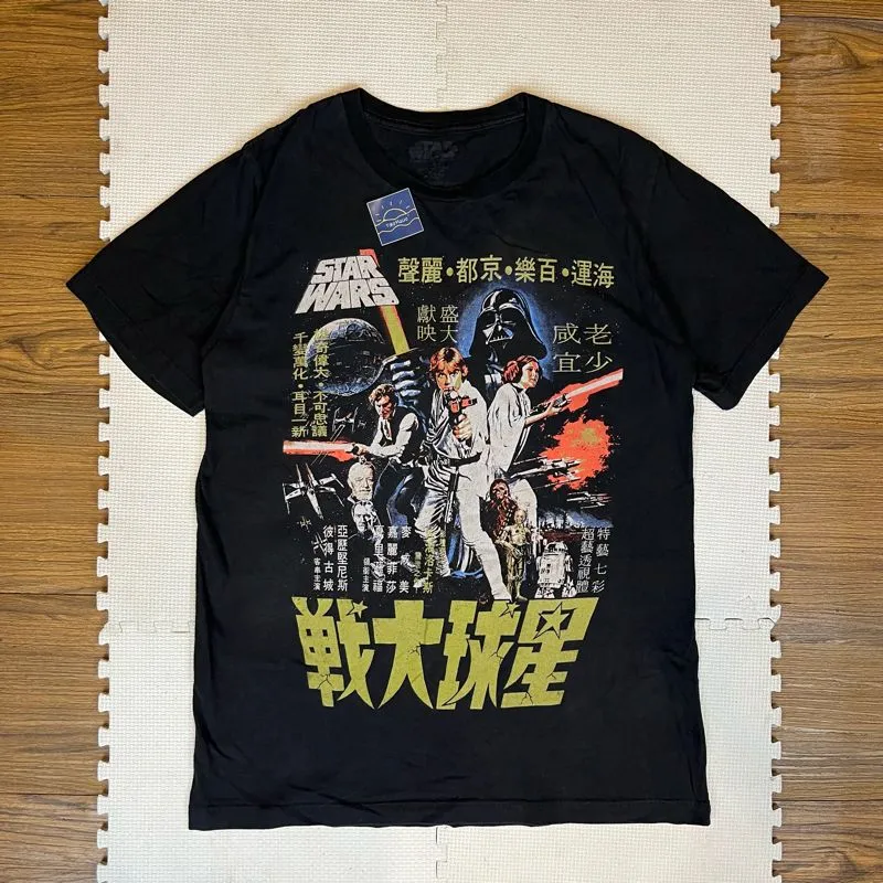 VTG Star Wars Japanese Poster TShirt Official Made in Mexico photo 1