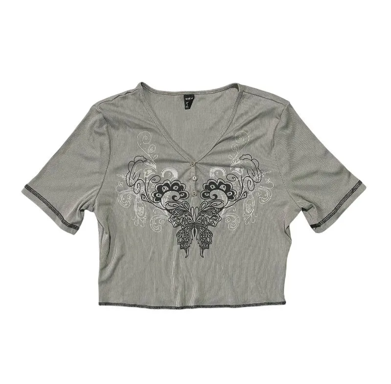 Y2k shein shirt top half button fairycore coquette  photo 1