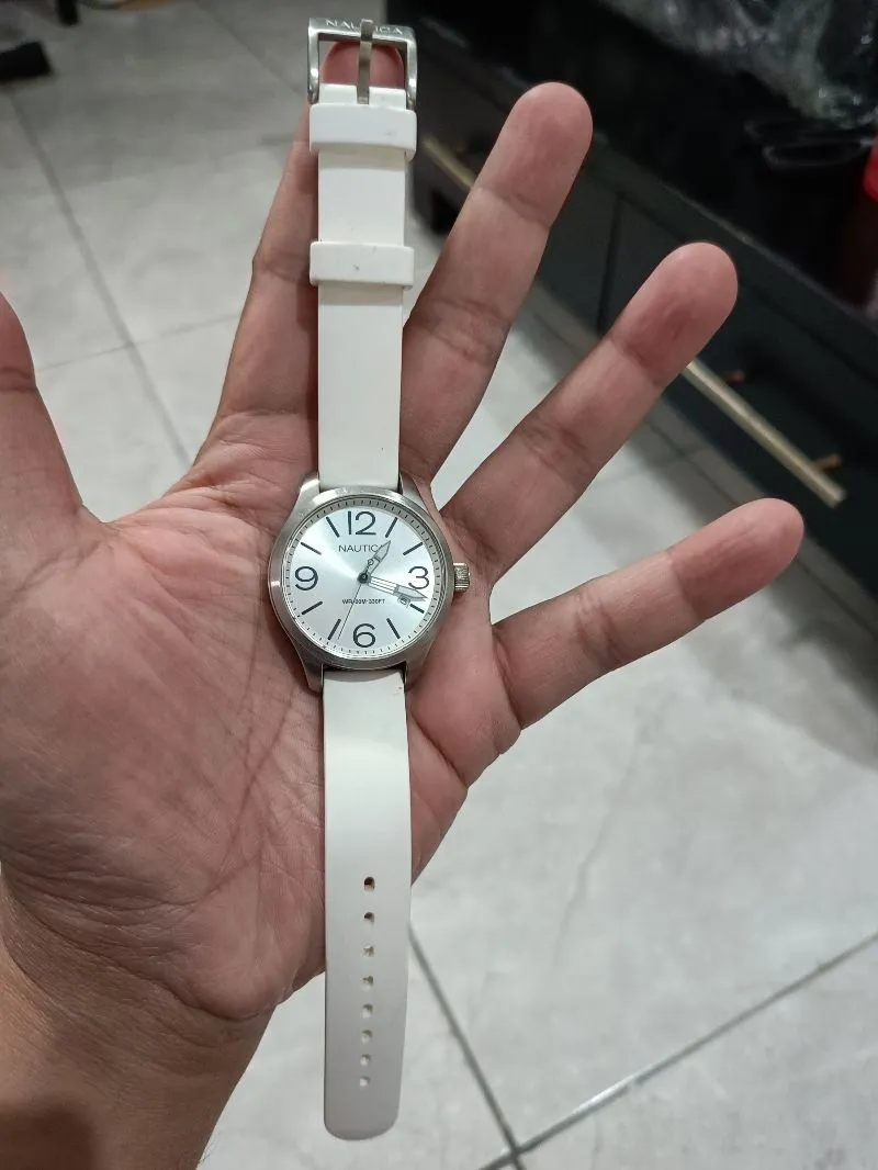 Jam Tangan Unisex Nautica Strap Rubber White photo 1
