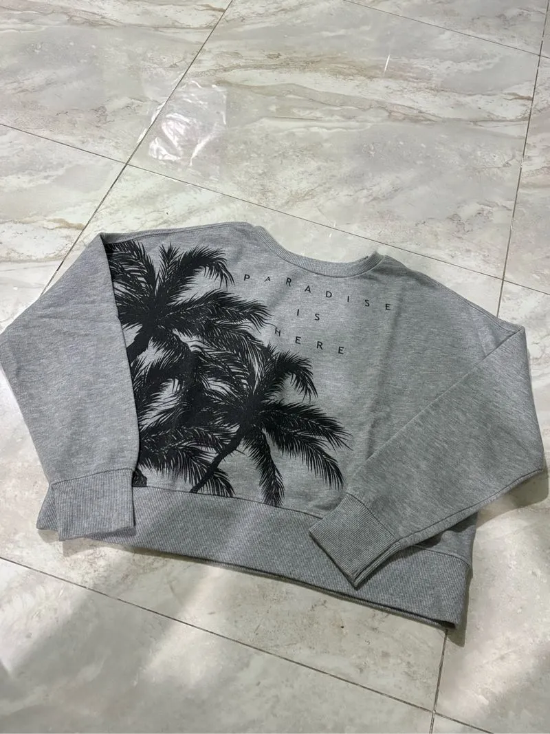 forever 21 sweatshirt semi crop photo 1