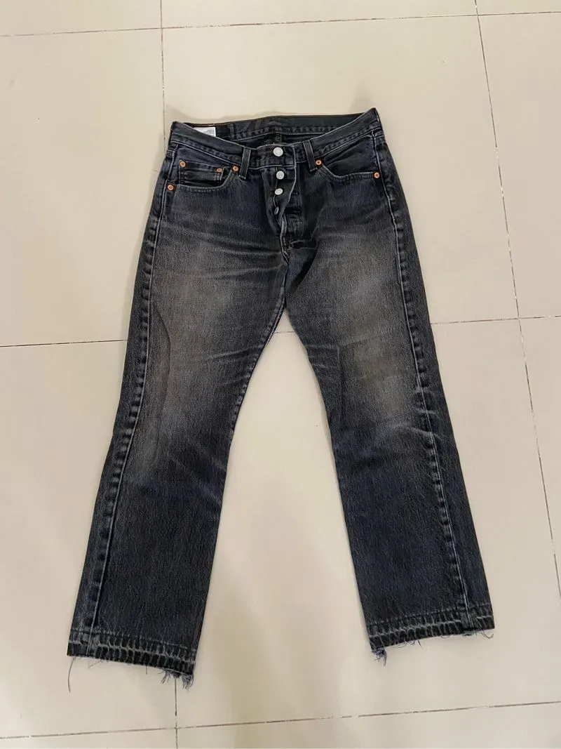 Levi’s 501 black (Washed) - Slim Straight Jeans photo 1