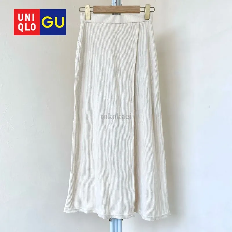 Cream Rajut Knit Skirt GU Uniqlo photo 1