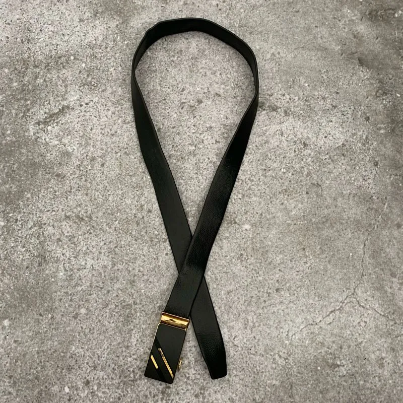 Belt faux leather black  photo 1