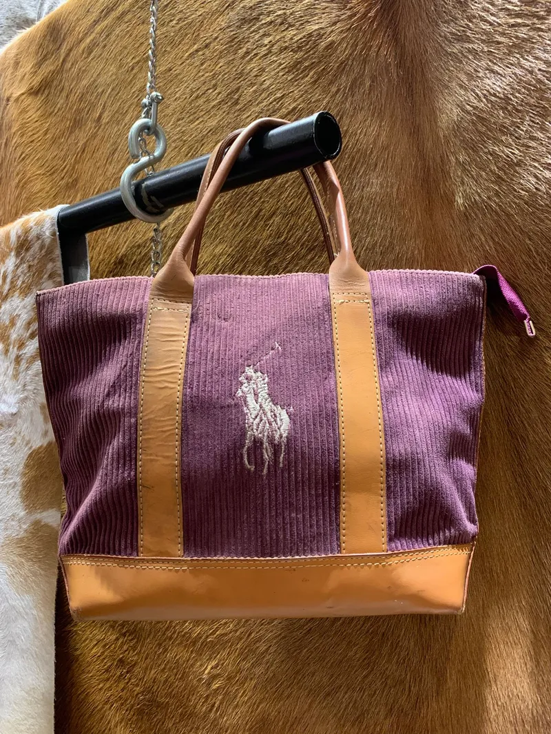 Polo Ralph Lauren corduroy tote bag photo 1
