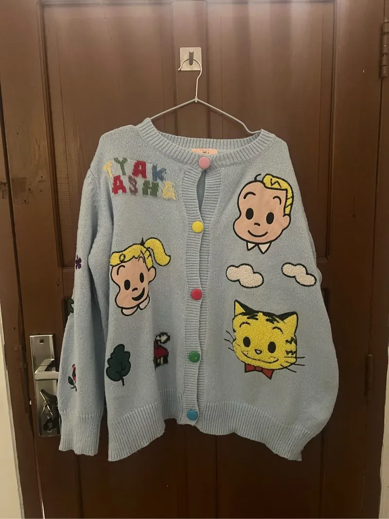 CARDIGAN MULUS LUCU WARNA BABY BLUE photo 1