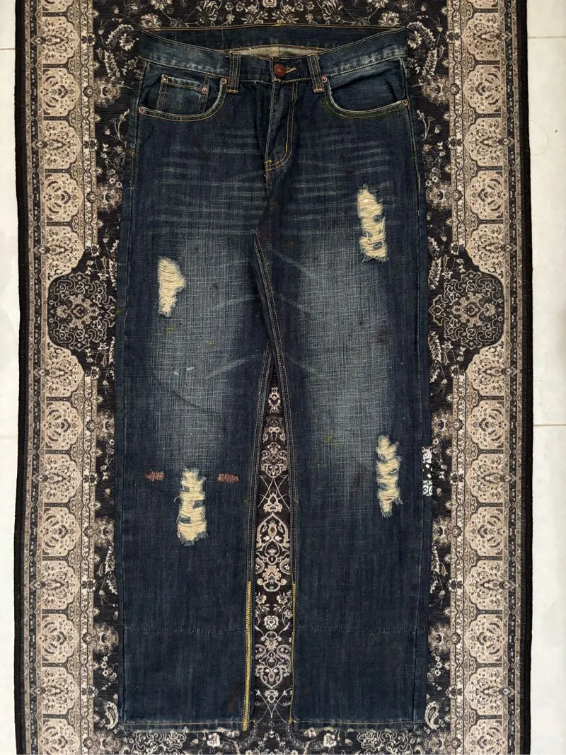 Clot x Levi's 501 Union Rail Design Denim Jeans photo 1