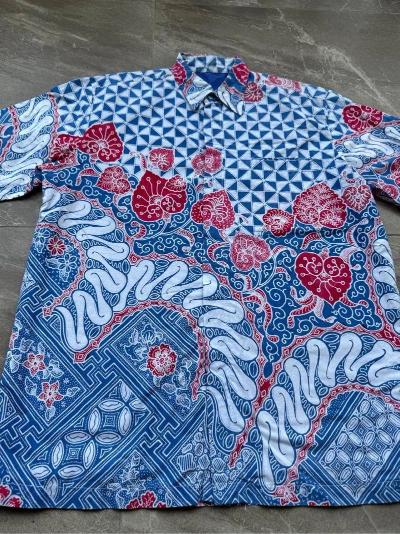 Preloved kemeja batik semi tulis pria photo 1