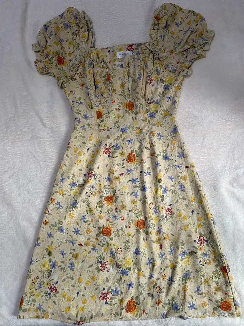 Dress midi bunga /dress fairy photo 1