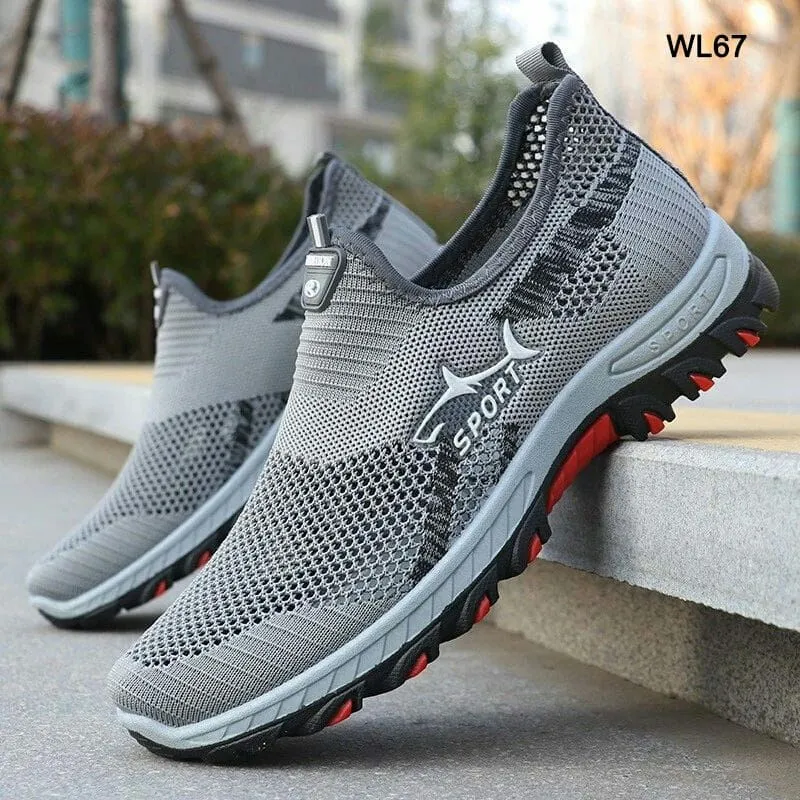 SEPATU SNEAKERS PRIA SLIP ON SHOES MOTIF HIU WL67 photo 1