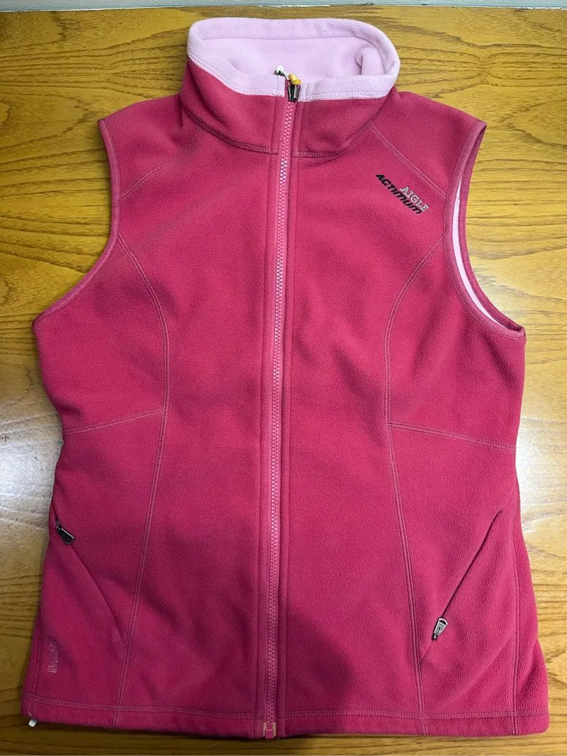 Raspberry Magenta Fleece Vest photo 1