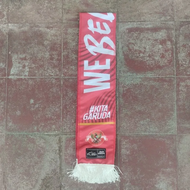 Syal Scarf Timnas Indonesia We Believe Original photo 1