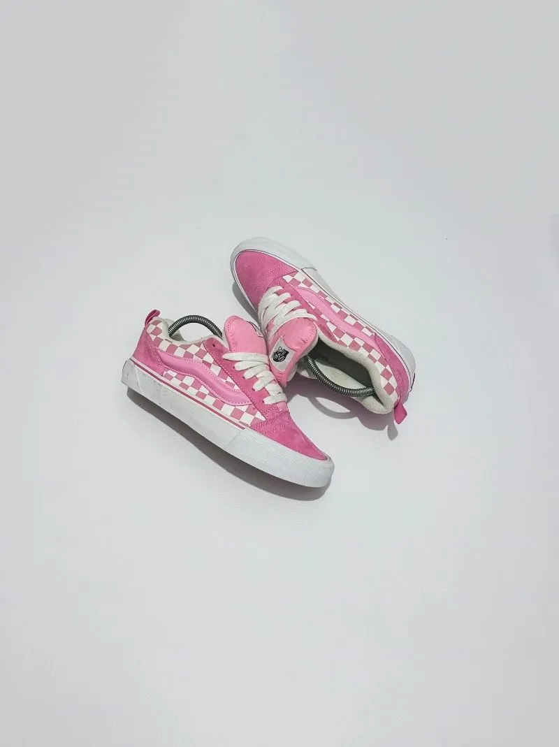 Vans KNU Checkerboard Pink White photo 1