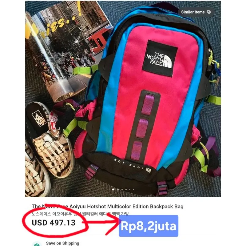 THE NORTH FACE HOT SHOT SE Backpack Multicolor Nylon 33L Preloved