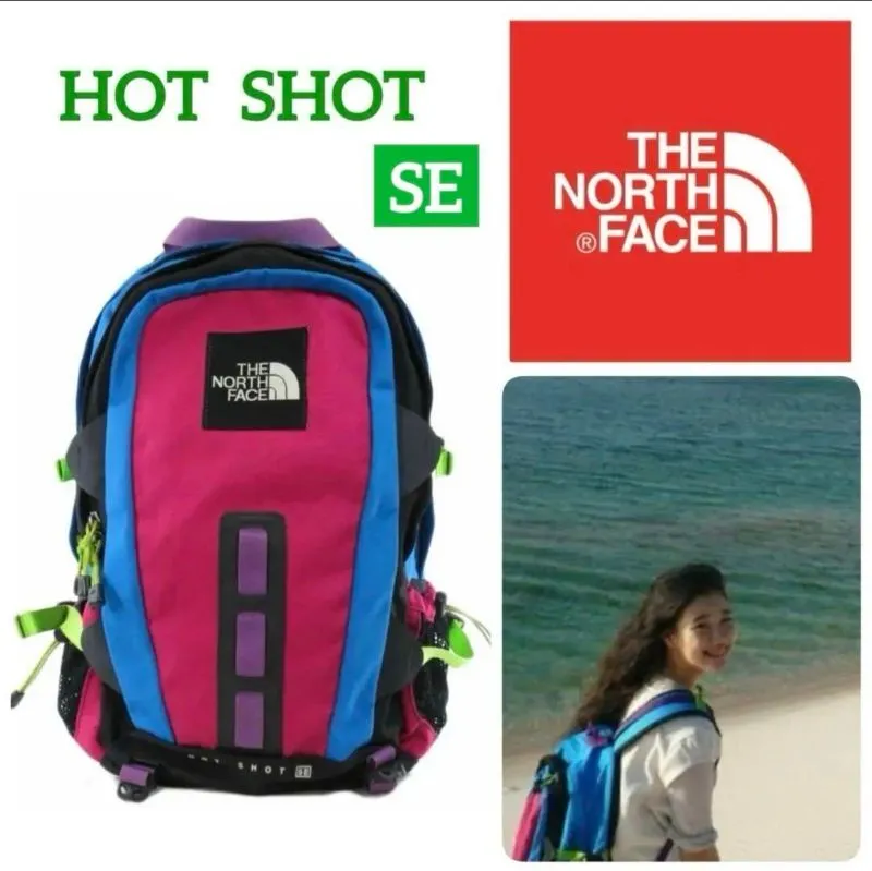 THE NORTH FACE HOT SHOT SE Backpack Multicolor Nylon 33L Preloved
