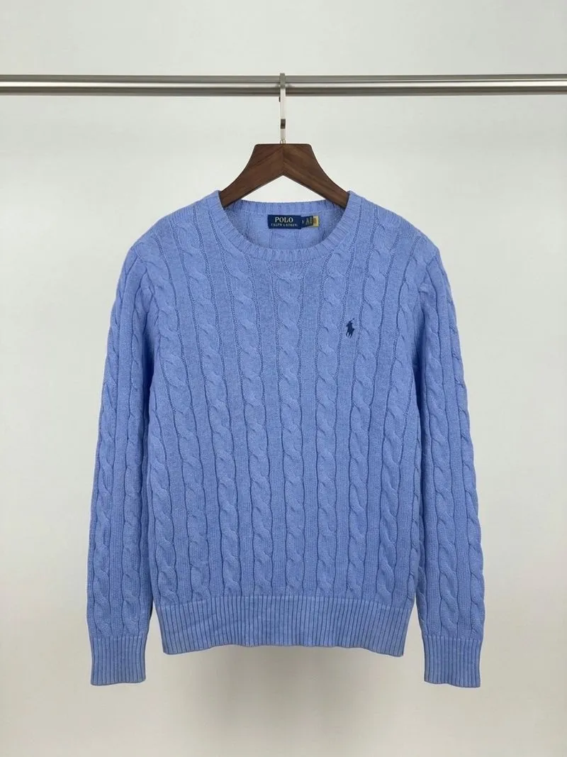 Sweater Polo Ralph Lauren Cableknit Rajut Kepang Sky Blue photo 1