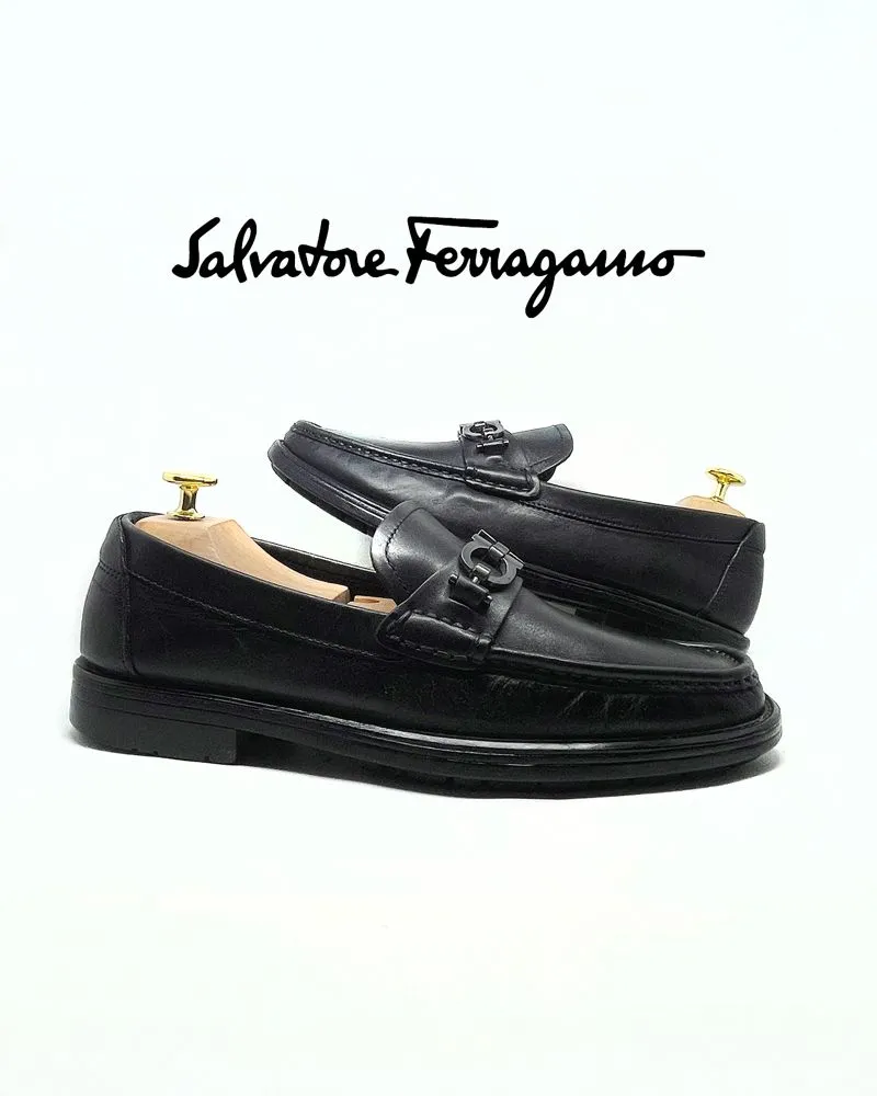 Salvatore Ferragamo Horse Bit Penny Loafers photo 1