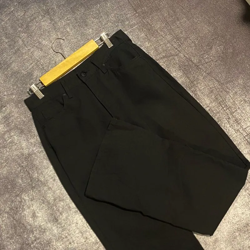 Loose Flared Chinos (Solid Black) photo 1