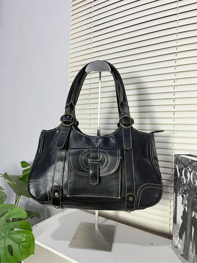 Unknown white stitching shoulder bag photo 1
