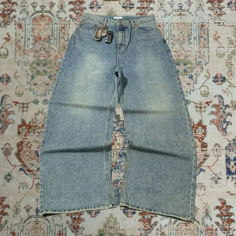 Baggy pants blue wash retro photo 1