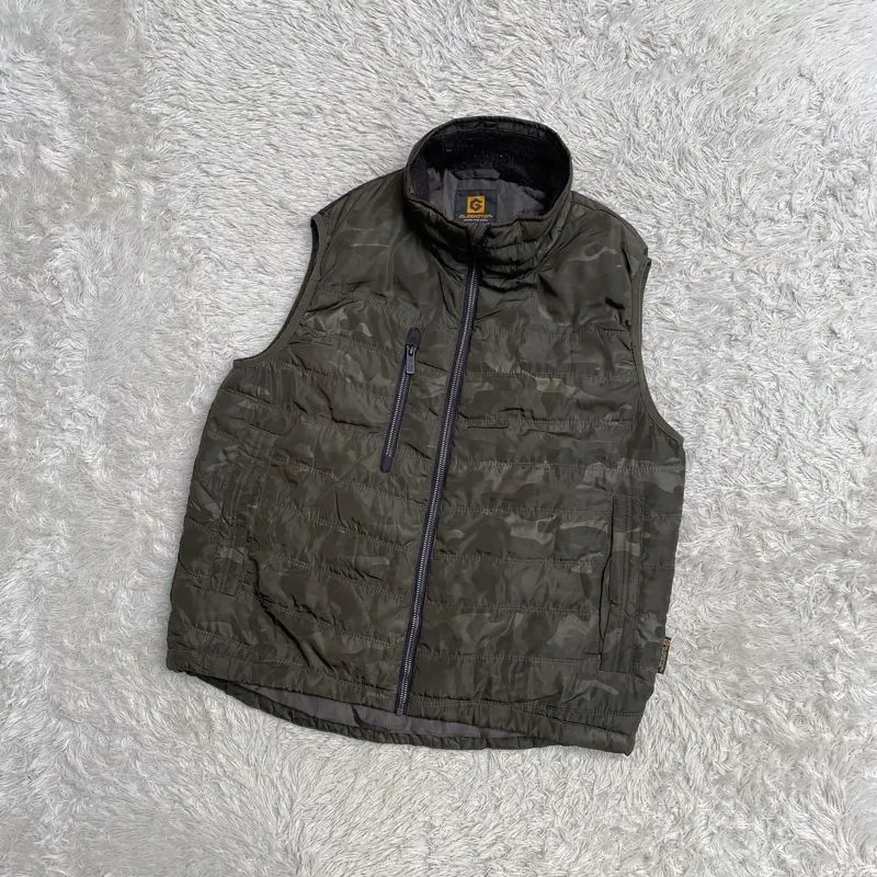 Gladiator Heat Padded Vest Puffer Camo Jacket Olive Green photo 1