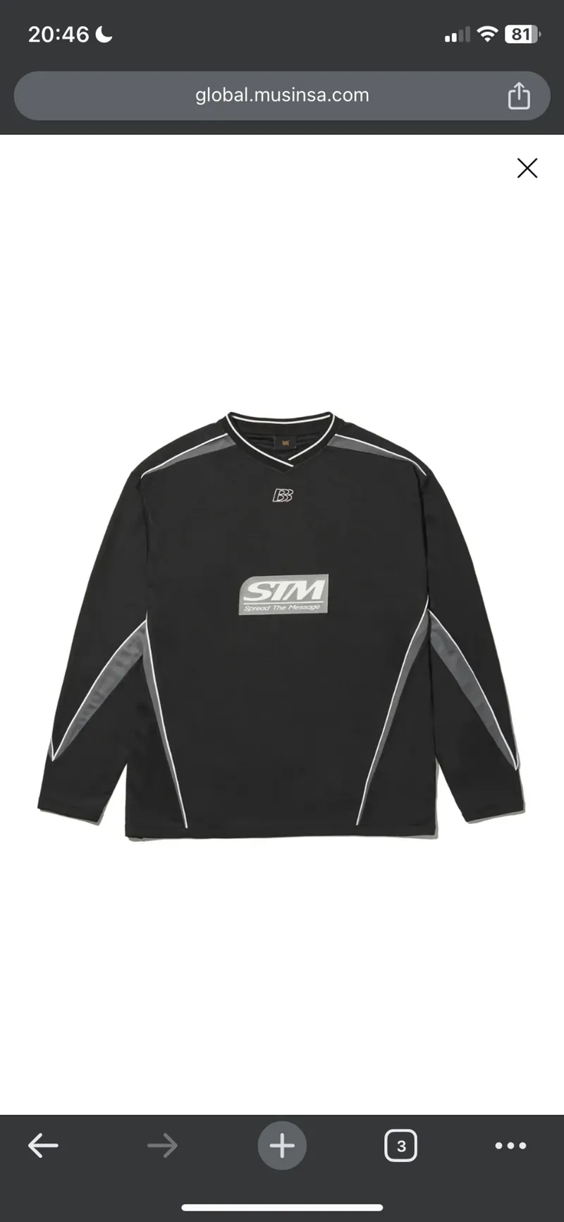 Streetwear Y2K Jersey Pria black photo 1
